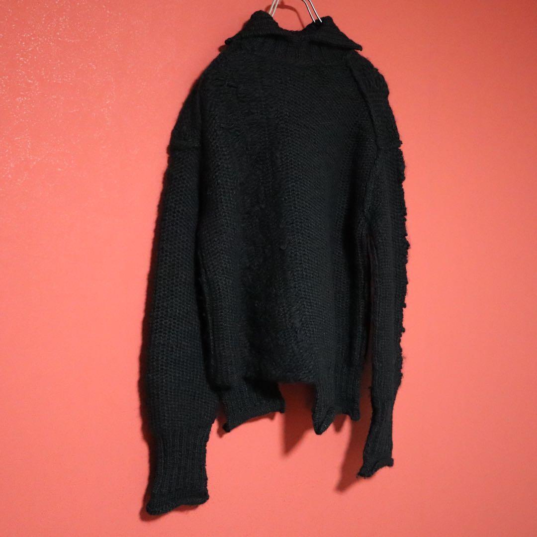 Y's 22AW Asymmetric Deconstructed Wool Knit Size 2