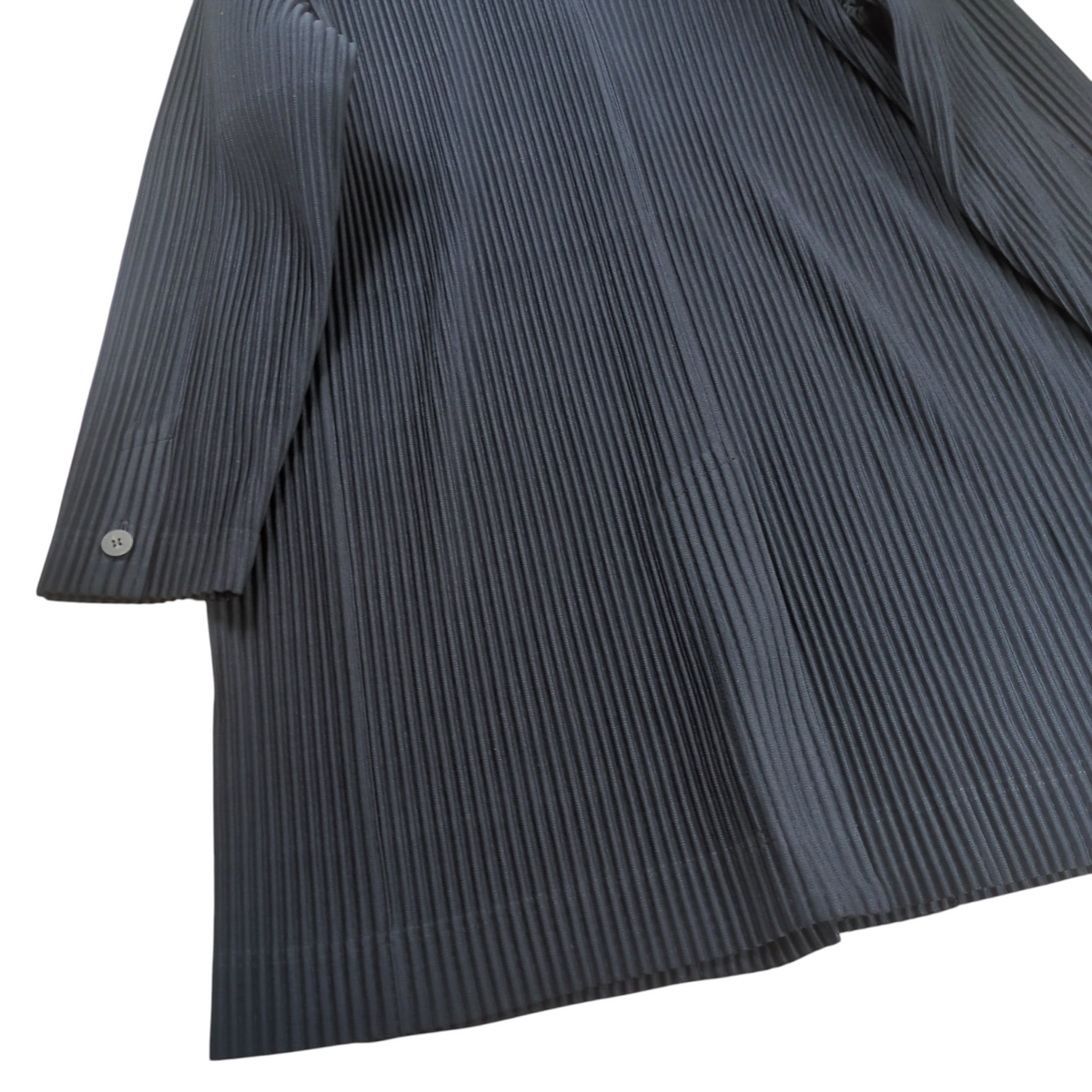 HOMME PLISSE ISSEY MIYAKE 3B Pleats Coat Navy Size 1