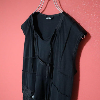 tricot COMME des GARCONS 05SS Ribbon Top Black Size FREE
