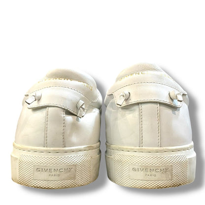GIVENCHY Logo Band Slip-On Sneakers White Size EU 42
