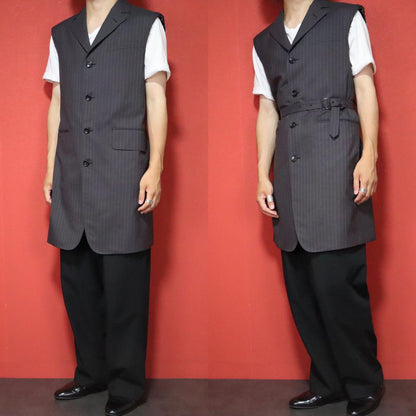 Junya Watanabe 22SS Frayed Striped Dark Gray Long Size S
