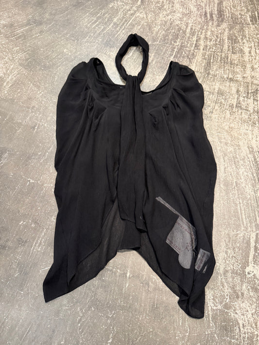 Room SERVICE Black Cupro Viscose Blend Size S