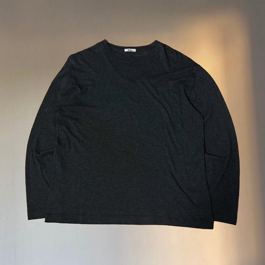 Edition Dark Gray Cotton Cashmere Blend Sleeve Tee