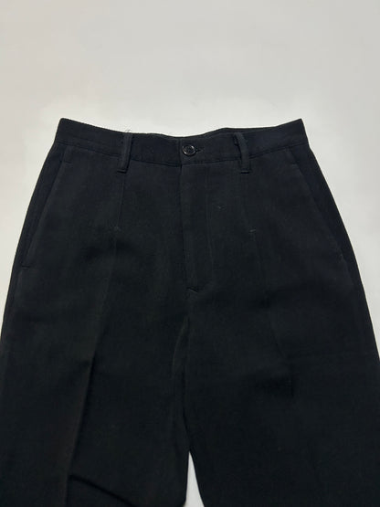DIRK BIKKEMBERGS 90s Wool Trousers Black Size S