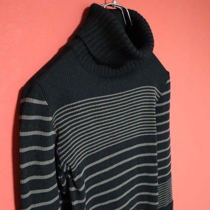 Jean Paul GAULTIER CLASSIQUE 90s Mixed Knit Black Size 40
