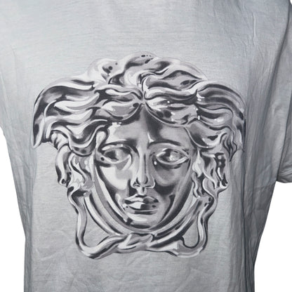 Versace Metallic Graphics T-Shirt White Size 2XL