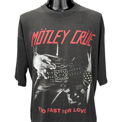 MOTLEY CRUE Y2K Too Fast For Love Band T-Shirt Size L