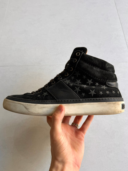 JIMMY CHOO Star Suede High Top Sneakers Size EU 40
