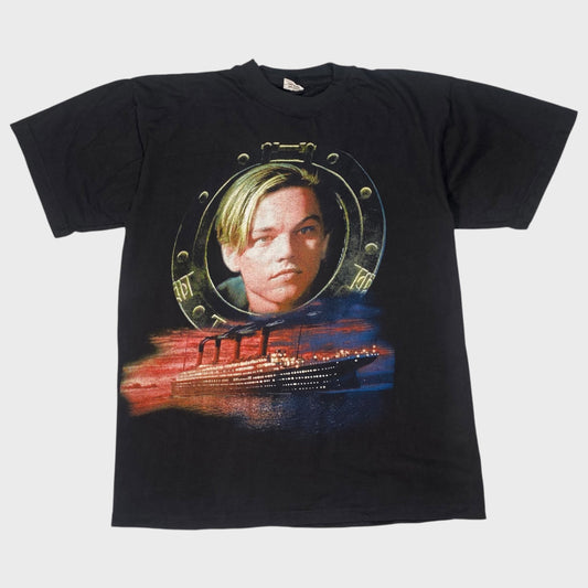 ACCADEMIA 90's Leonardo DiCaprio T-Shirt Black Size M