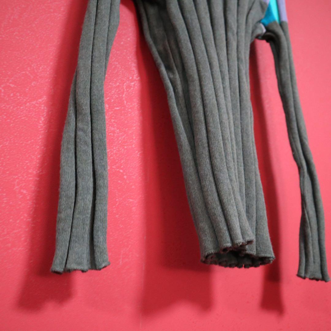 Issey Miyake Green Stripe 3D Pleated Knit Size 4