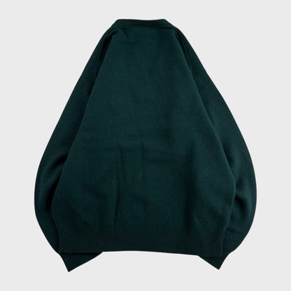 HILLS AVENUE Wool Knit Sweater Green Size L