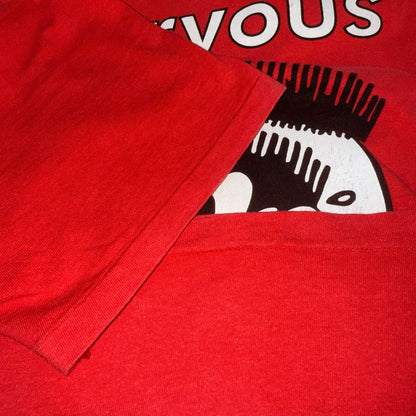 NERVOUS RECORDS 90s Hanes Beefy-T New York T-Shirt Size L