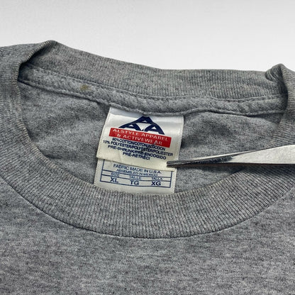 AAA Print T-Shirt Gray Size XL