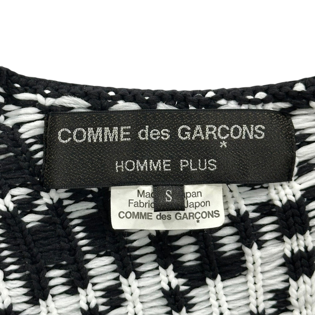 COMME des GARCONS HOMME PLUS 21AW Jacquard Knit Size S