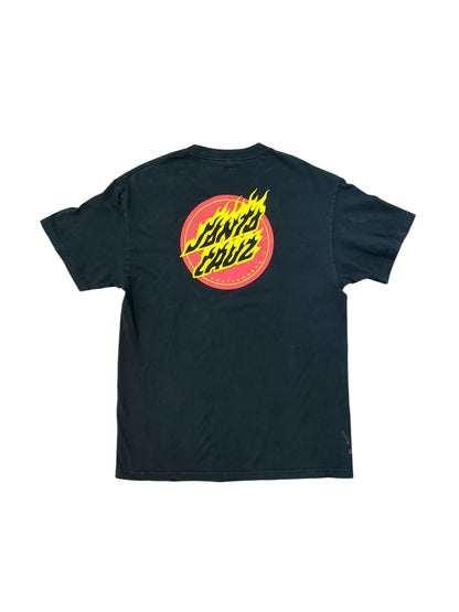 SANTA CRUZ Y2K Fire Pattern Logo T-Shirt