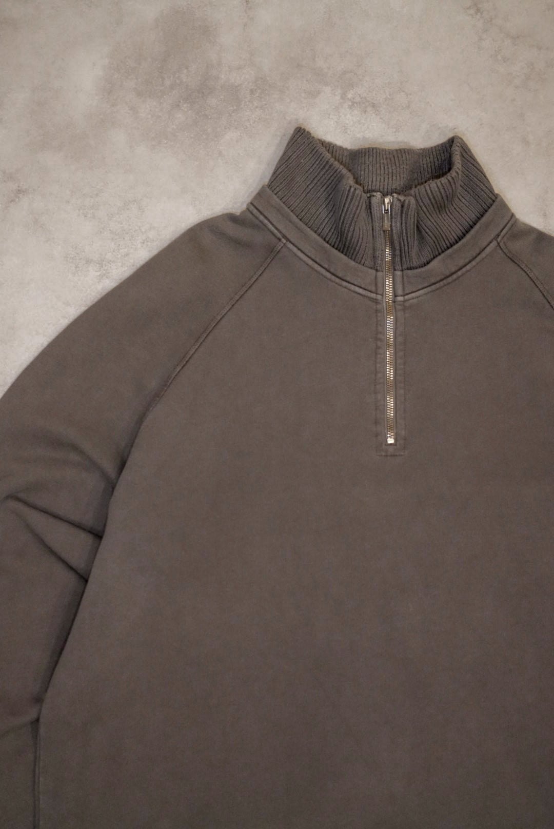 C.P. COMPANY half Half zip high neck long sleeve sweatshirt Gray Size XL