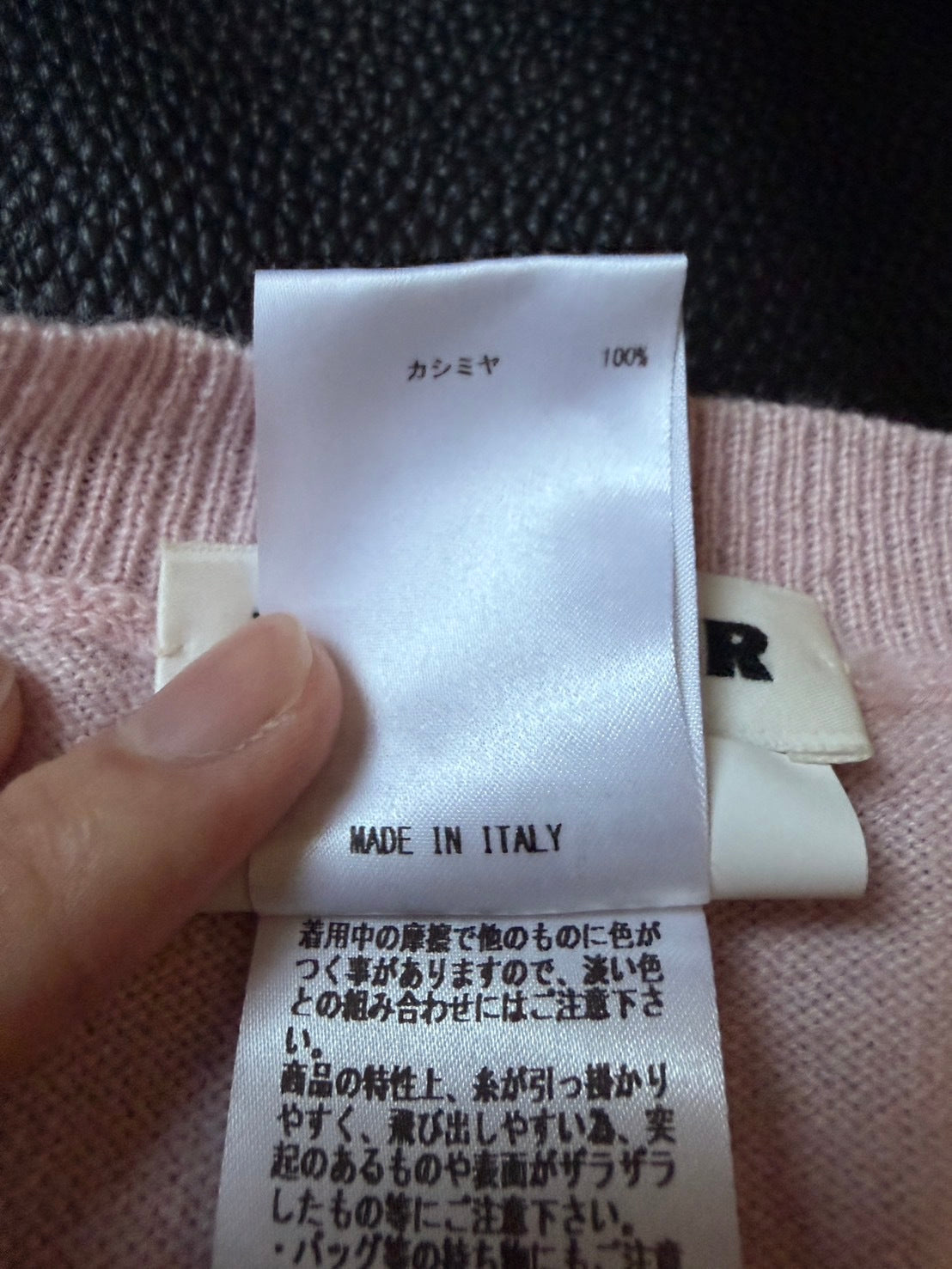 JIL SANDER AW19 Cashmere Crew Neck Sweater Pink Size 36