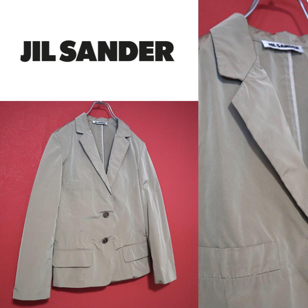 Jil Sander Beige Glossy Polyester Nylon Tailored Size 42