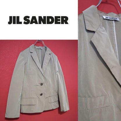 Jil Sander Beige Glossy Polyester Nylon Tailored Size 42