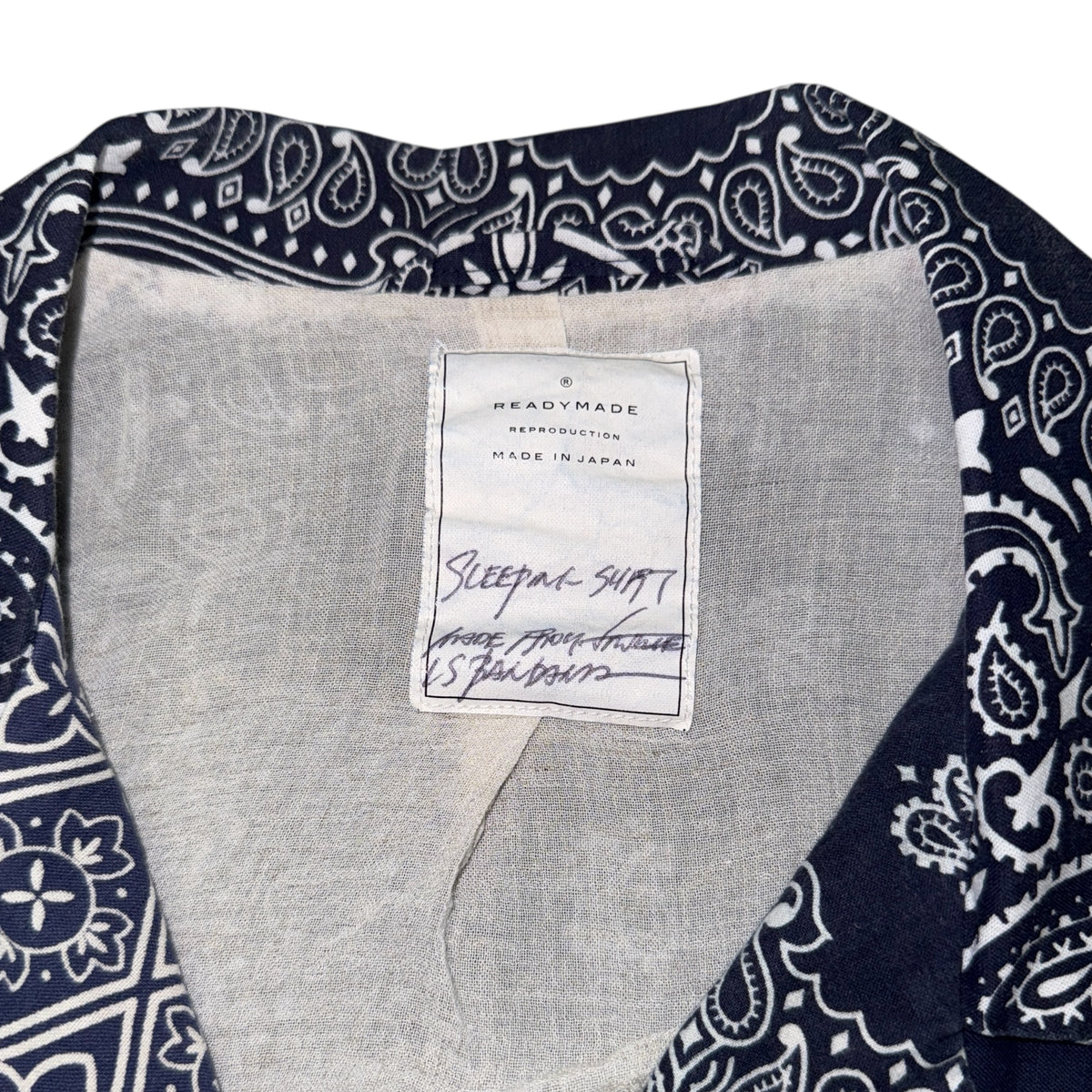 READYMADE BANDANA SLEEPING SHIRT NAVY Size 1