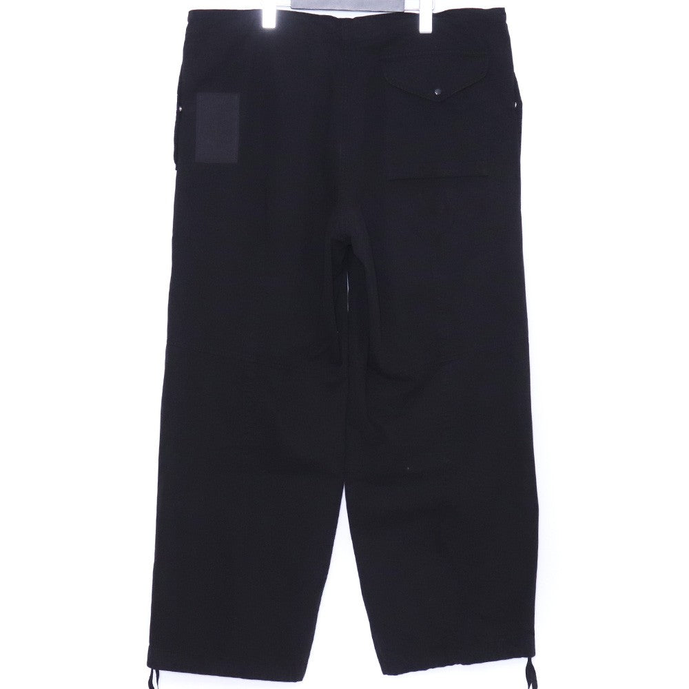 TEN C 25SS Cotton Gabardine Army Cargo Pants Black Size 48