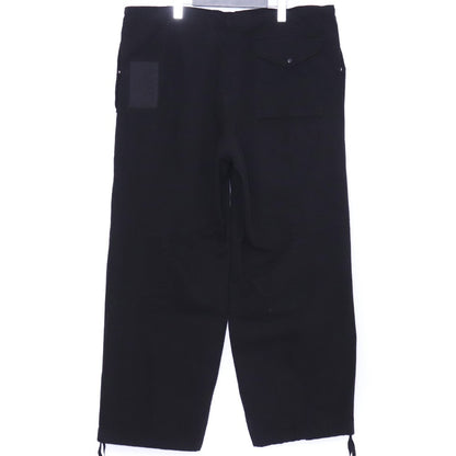 TEN C 25SS Cotton Gabardine Army Cargo Pants Black Size 48