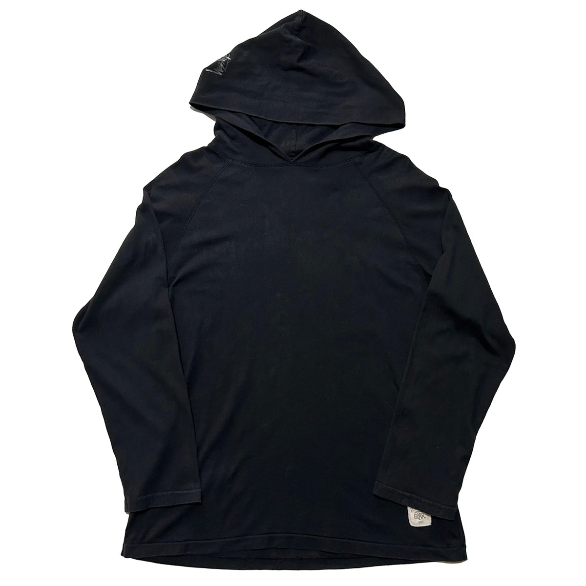 STUSSY 2000s Hooded Raglan Sleeve Hoodie Black Size M