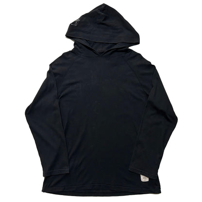 STUSSY 2000s Hooded Raglan Sleeve Hoodie Black Size M