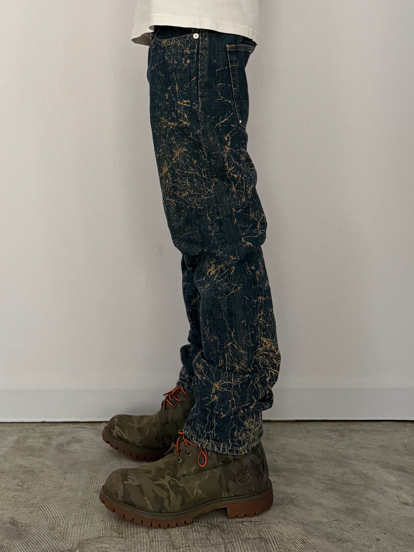 Swagger Damaged Blue Denim Pants Size 30