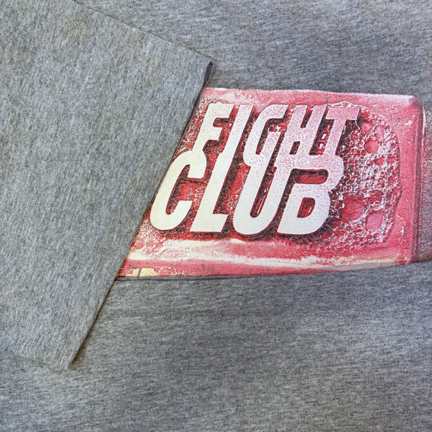 Fight Club 90s Vintage Grey Soap Movie Promo T-Shirt Size XL