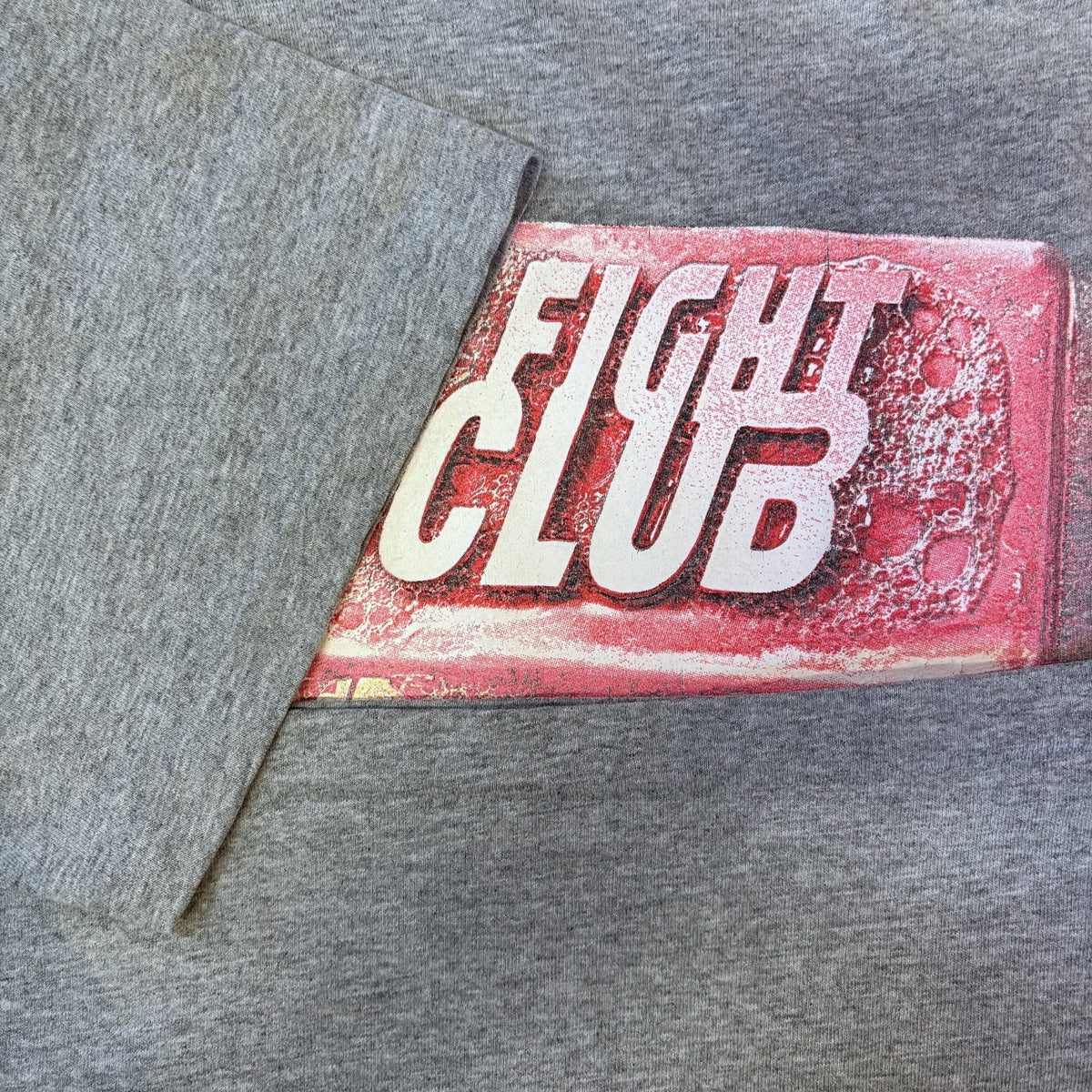 Fight Club 90s Vintage Grey Soap Movie Promo T-Shirt Size XL