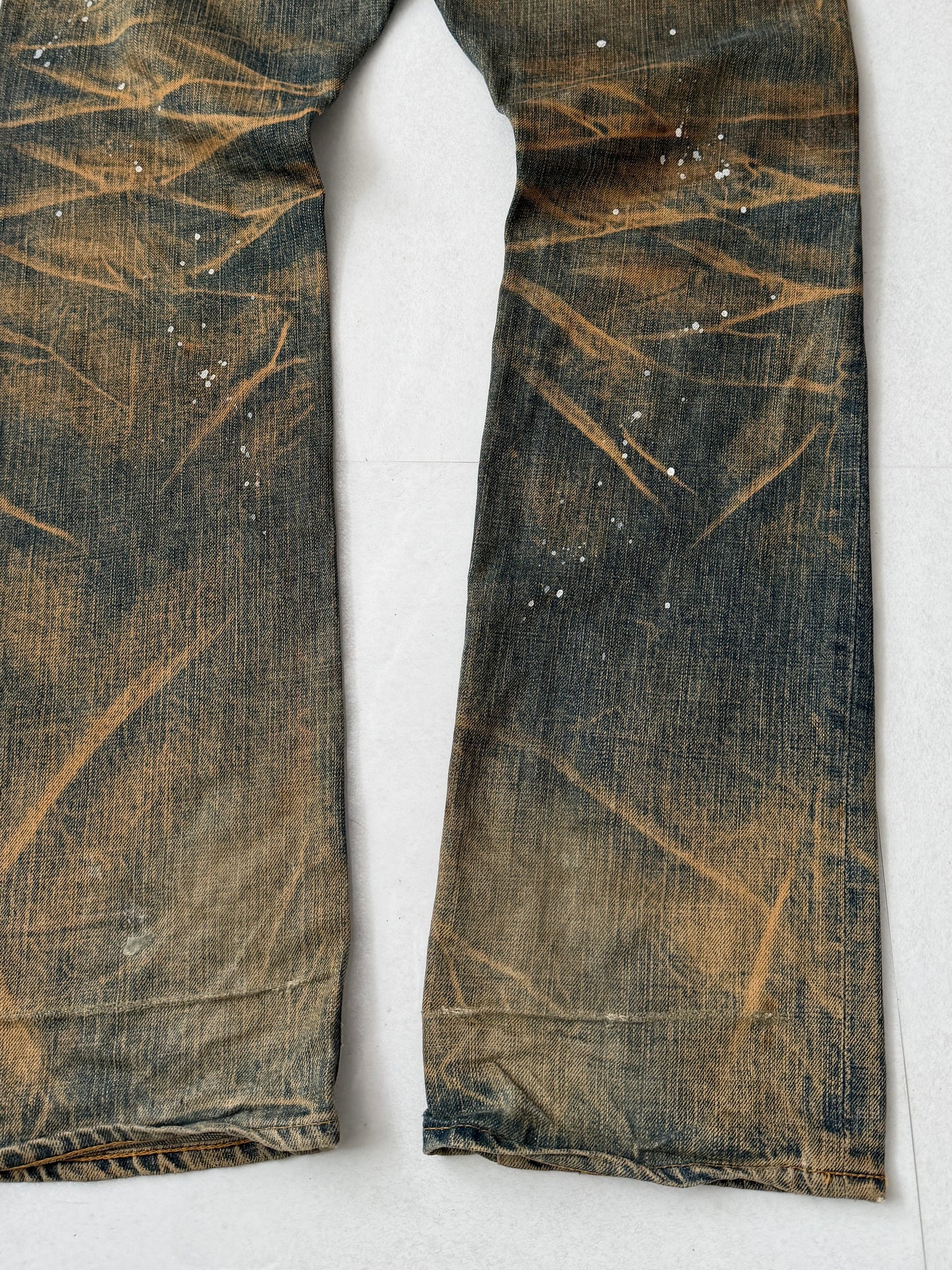 Swagger Brown Damaged Jeans Size 32