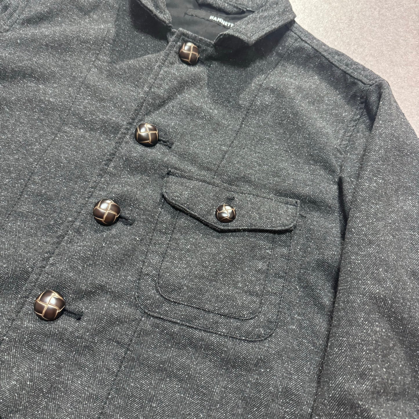 Katharine Hamnett London Gray HAMNETT Sleeve Shirt Size S