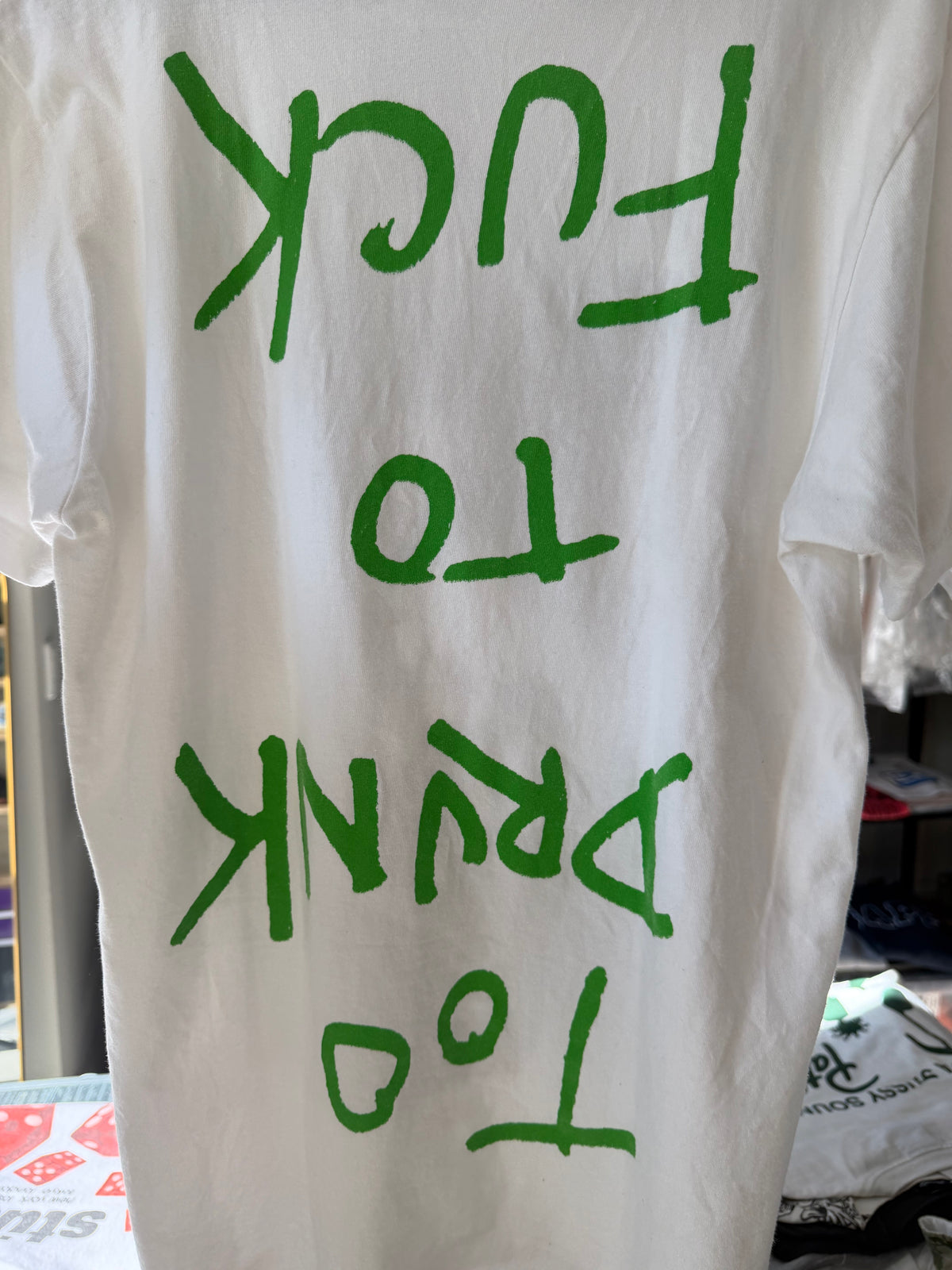 Supreme 14SS Dead Kennedys "Too Drunk" T-Shirt White Size M