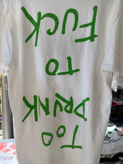 Supreme 14SS Dead Kennedys "Too Drunk" T-Shirt White Size M