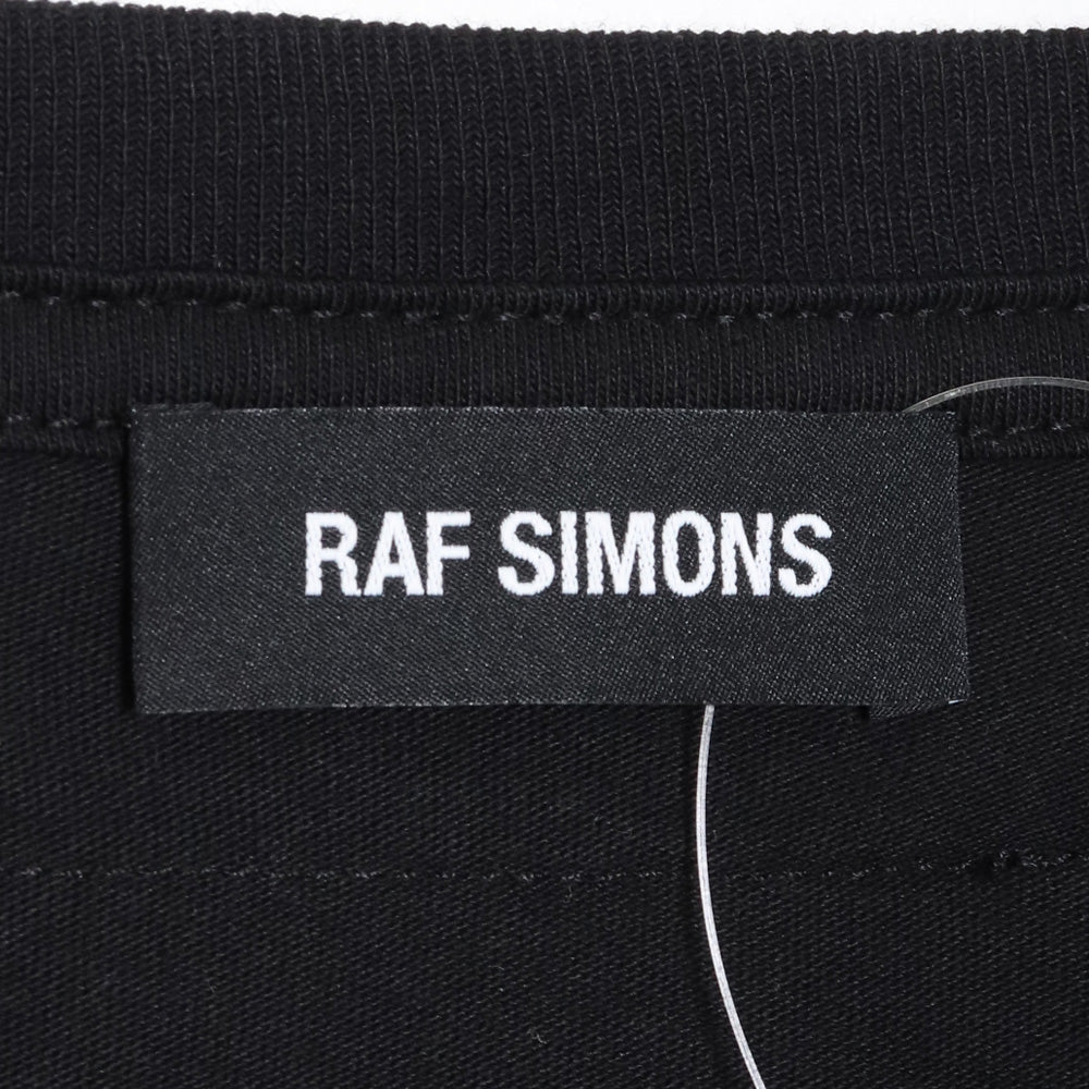 RAF SIMONS 21AW Oversized Printed Holes T-Shirt Black Size L