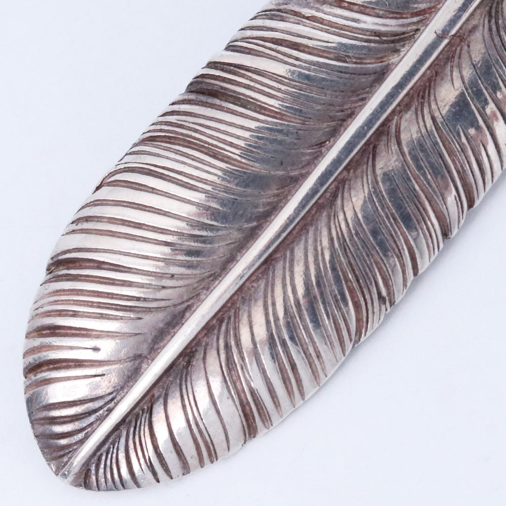 TARO WASHIMI K18 Gold Rope Turquoise Feather Silver L Size L