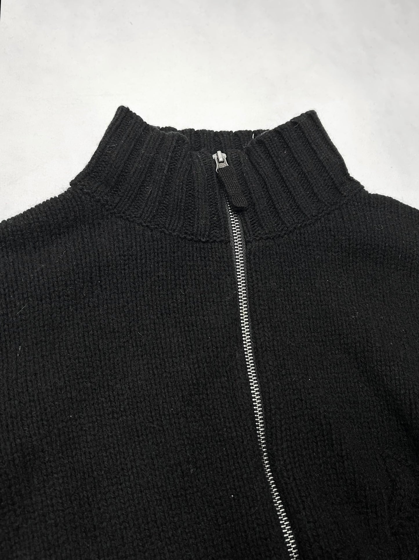 Jean Paul GAULTIER HOMME Fur Collar Zip Knit Size 50
