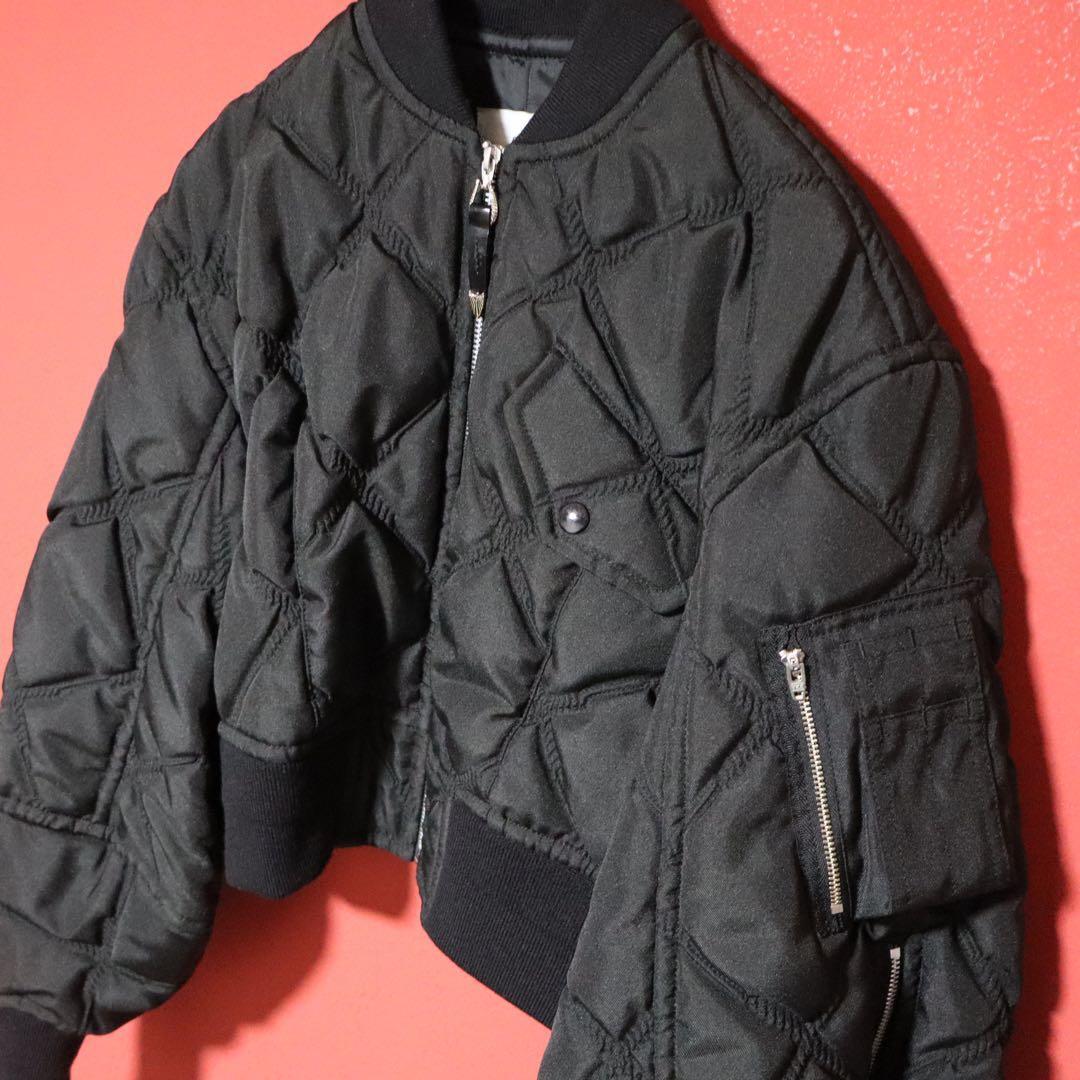 Toga Pulla 24AW Black Quilted Short Down Jacket Size S