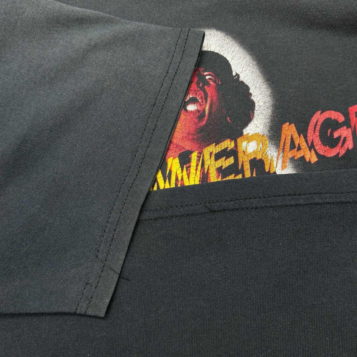 AC/DC 00s "POWERAGE" 1978 Album Art Vintage T-Shirt Size L