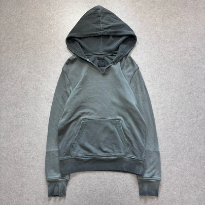 Diesel 00s Gray Fade Design Hoodie Size M