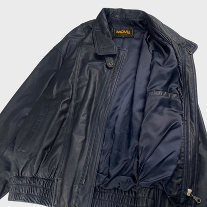 MOVE Leather Jacket Black Size L