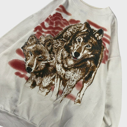 FREEZE 90s Sweatshirt White Size XL