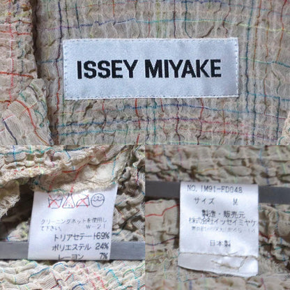 Issey Miyake 91SS Wrinkle Pleated All-Over Print Size M