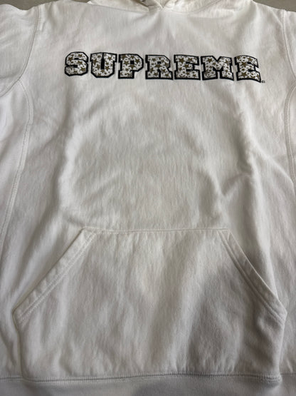 Supreme Collegiate Patchwork Leather Hoodie Size L