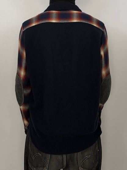 Tsumori Chisato Multi-color Cotton Blend Plaid Shirt Size 1