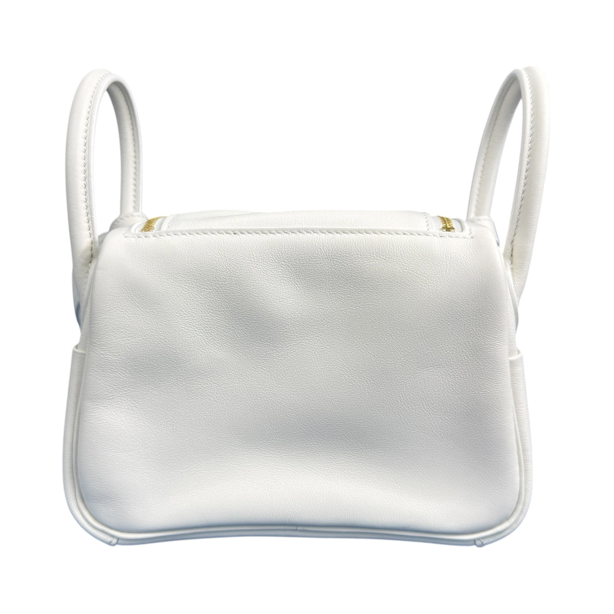 HERMES 2024 Lindy Mini New White Gold Hardware Bag