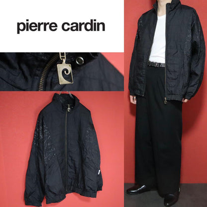 Pierre Cardin Oversized Tonal Pattern Nylon Jacket Size L