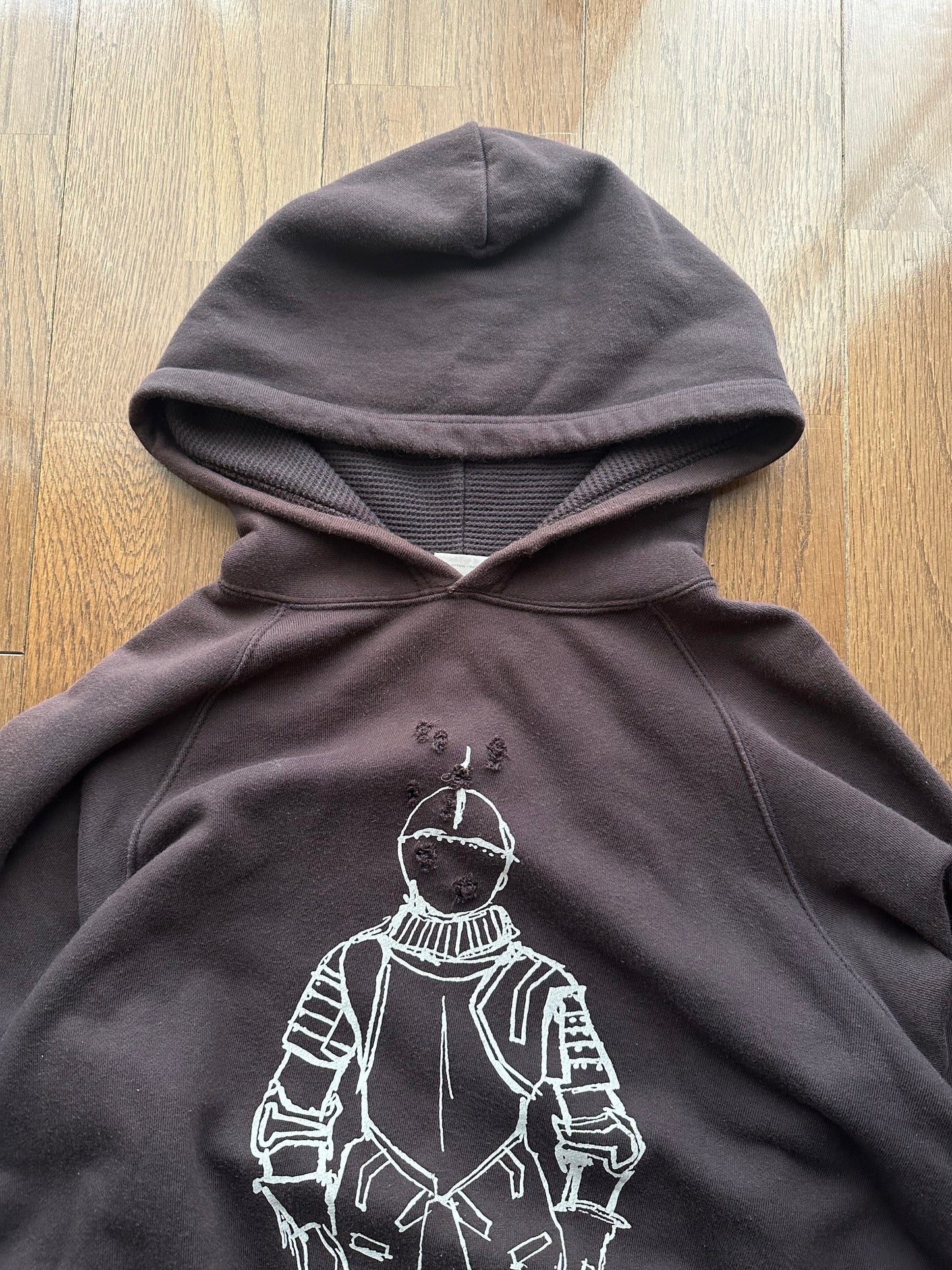 Number (N)ine Number (N)ine Giovani Graphic Brown Hoodie Size L