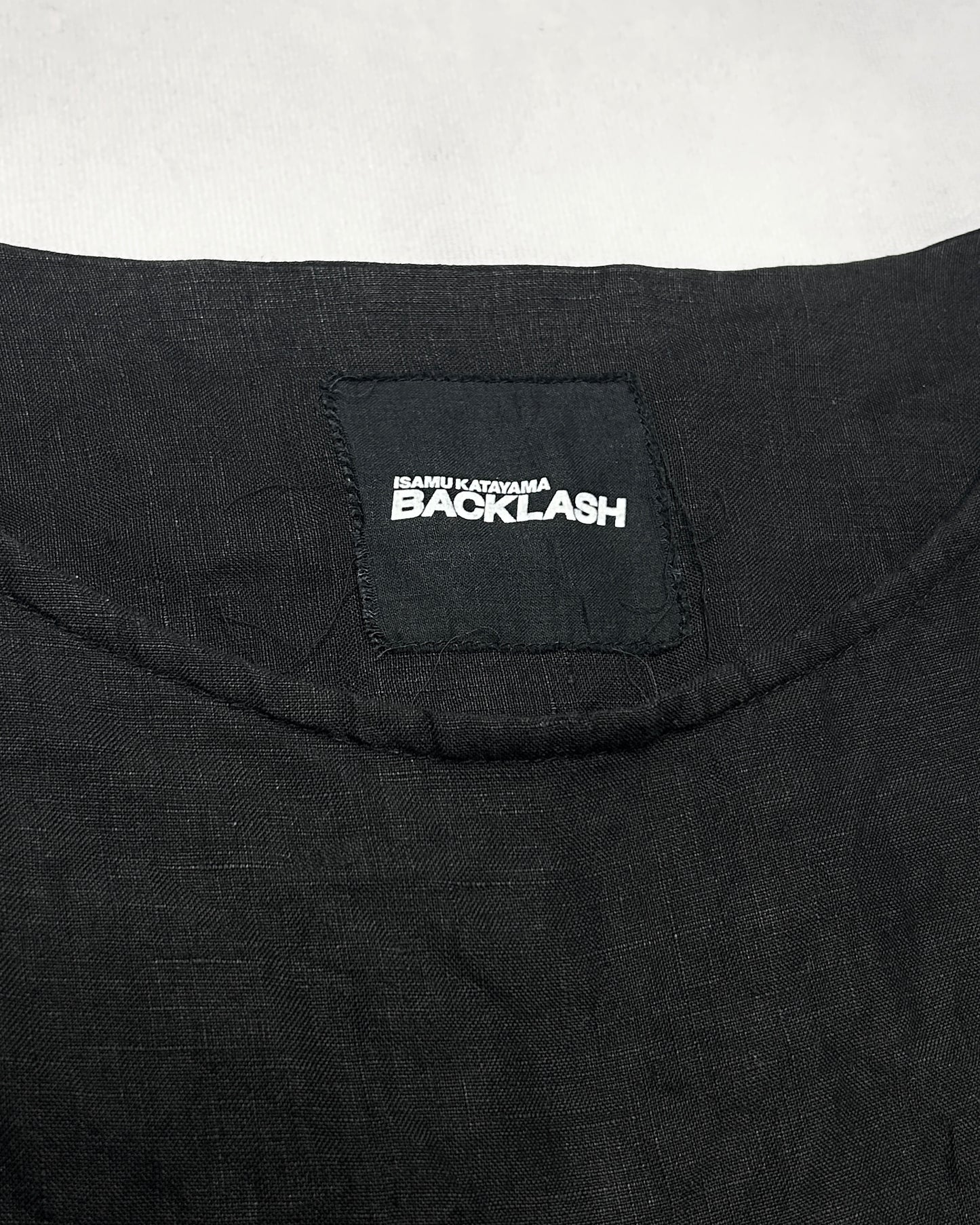 Isamu Katayama Backlash Cowhide Seam Linen Tee Size L